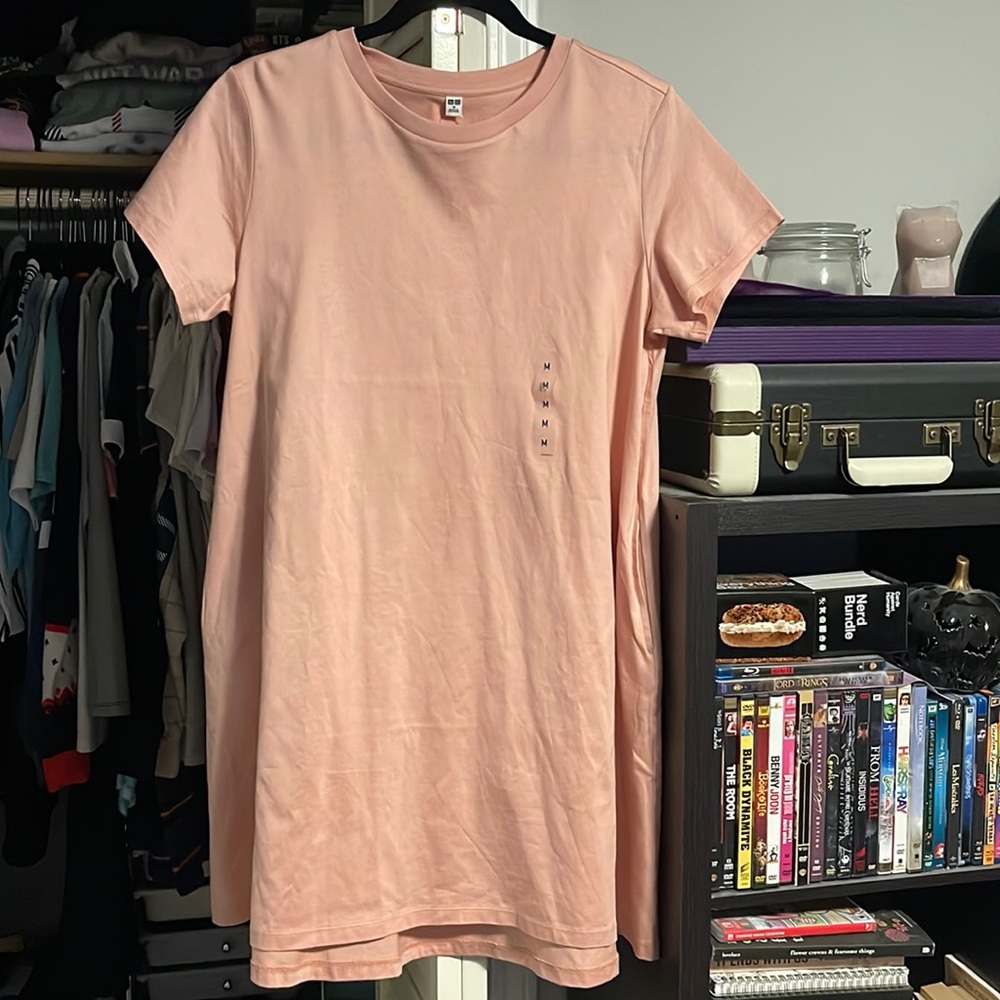 Pink tshirt dress